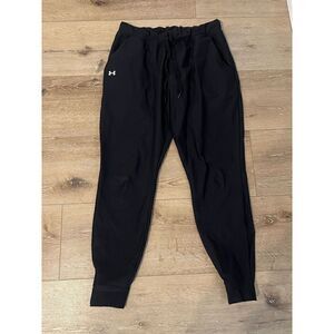 Under Armour Mens Black Athletic Jogger Pants Size Medium
